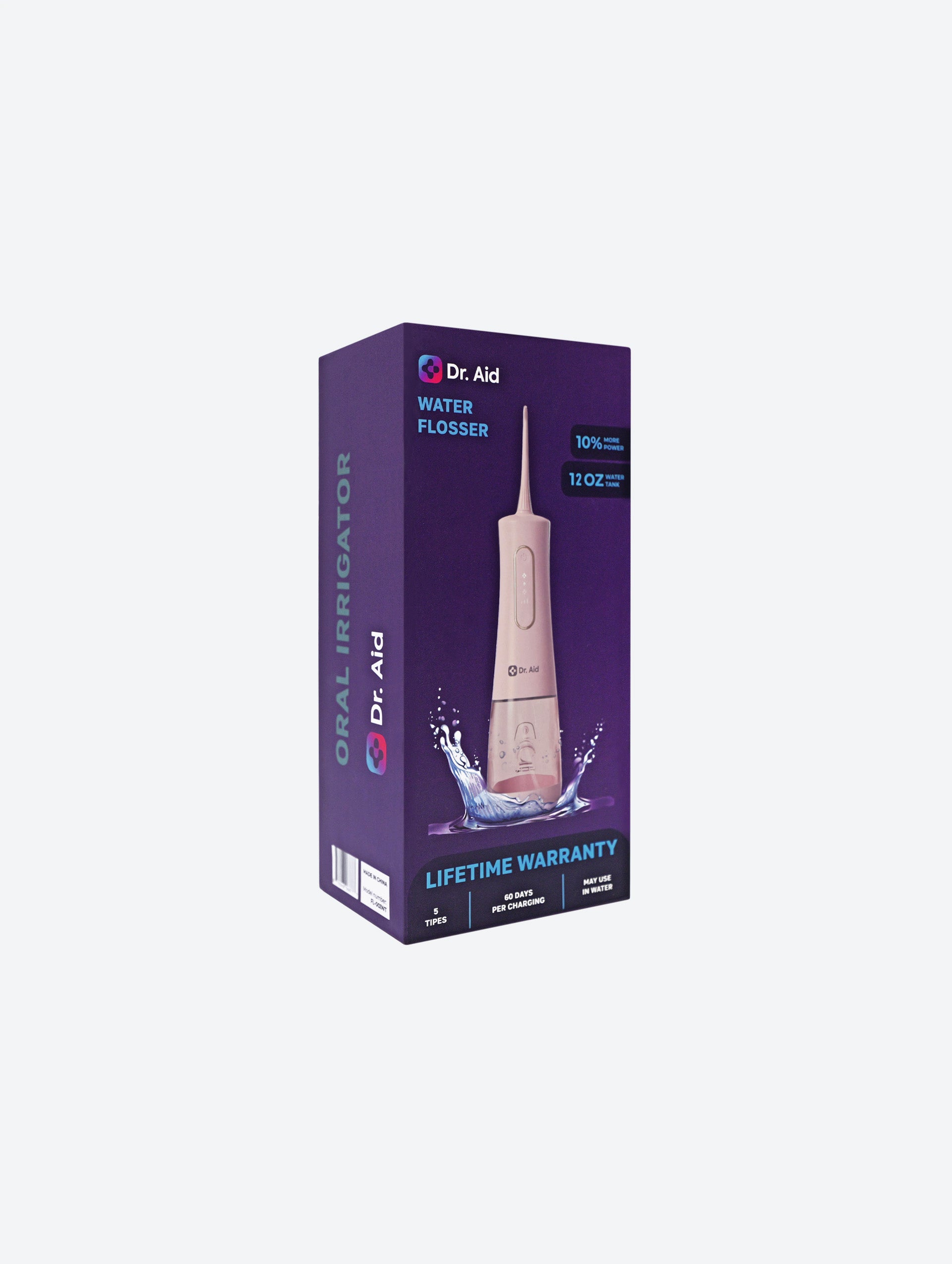 Dental Water Flosser with 12Oz Tank, Water Filter(Pink)