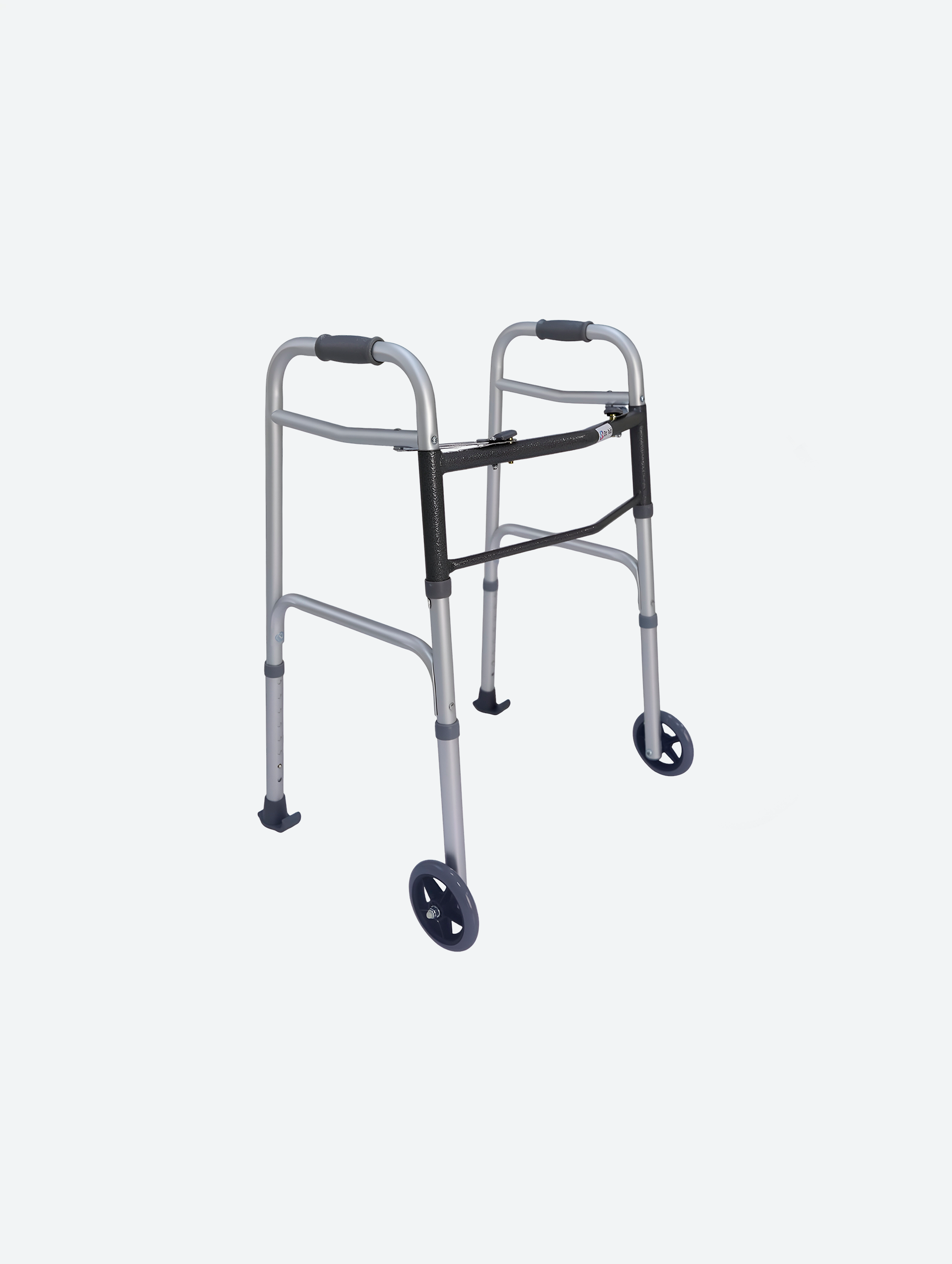 2 Button Folding Walker with Wheels