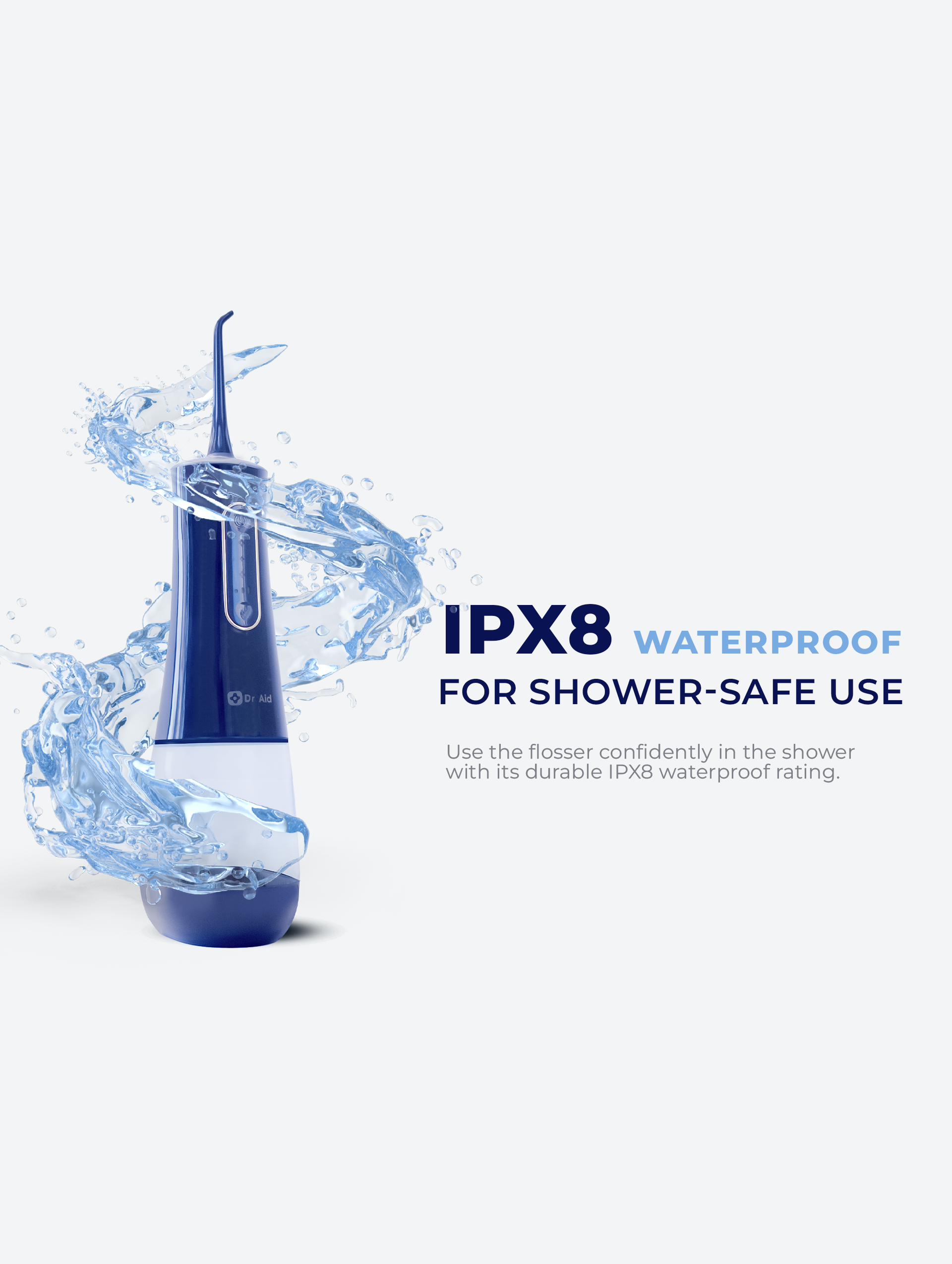 Dental Water Flosser with 12Oz Tank, Water Filter(Blue)