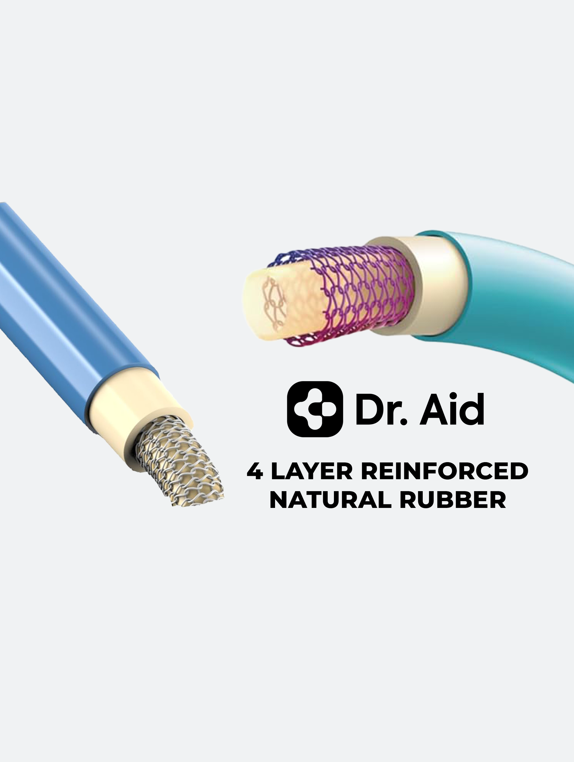 Resistance Bands Set 4 Layer Reinforced Natural Rubber (22000)